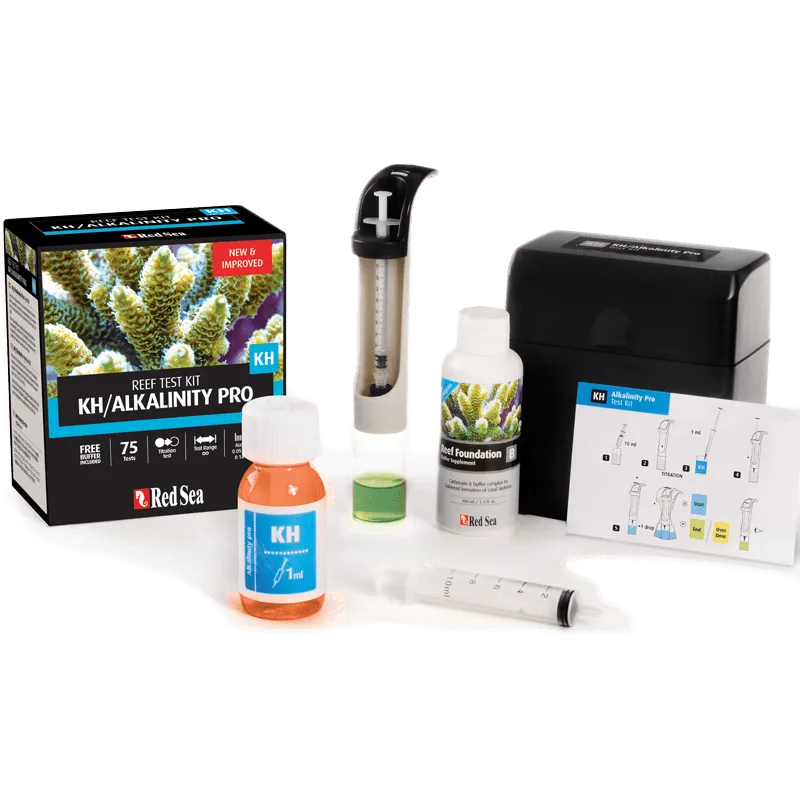 Test KH - Đo nồng độ KH - KH/ ALKALINITY PRO REEF TEST KIT | REDSEA