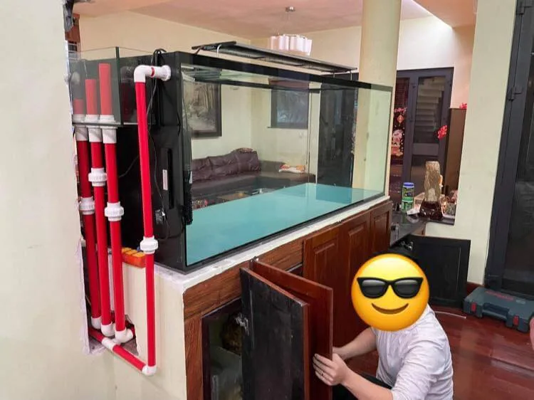 Làm lại bể theo đúng kích thước phong thủy cho khách hàng ở Văn Quán - hình 2