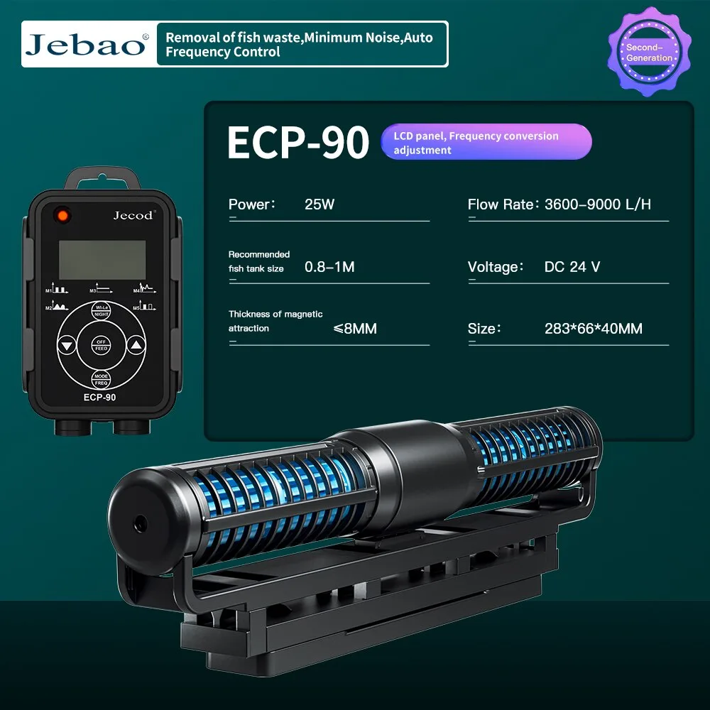 Tạo sóng ngang ECP-90 jebao 2023 màn hình LCD xịn xò