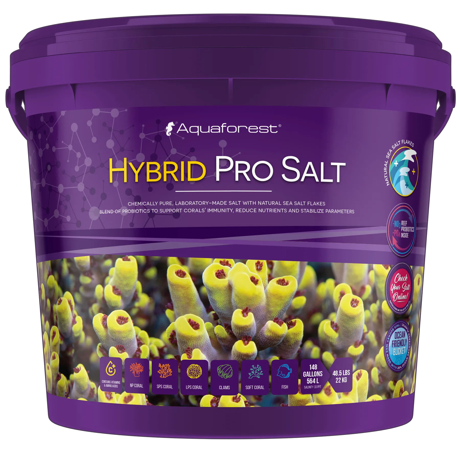 Muối AF Hybrid Pro Salt (22kg) - Muối vi sinh Aquaforest