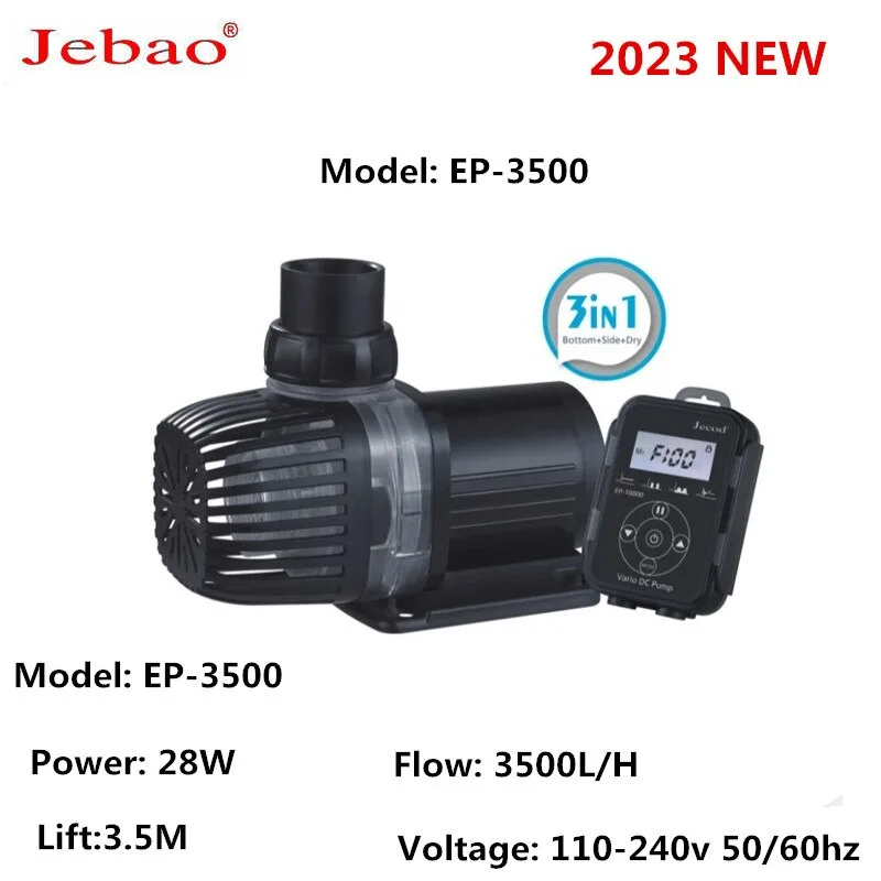 Bơm Jebao DEP-3500 28W mẫu mới 2023 mạnh hơn, êm hơn
