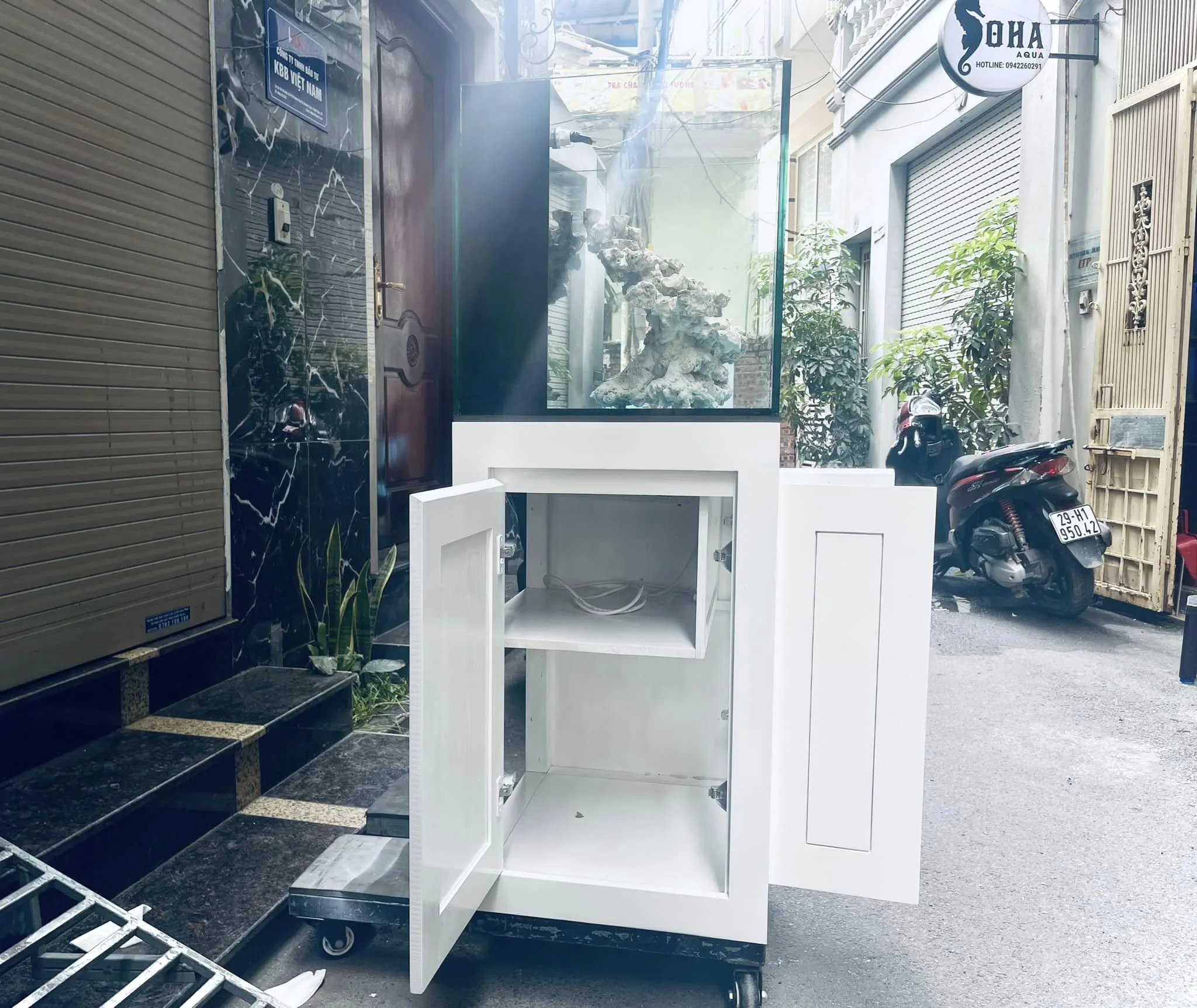 Bể lọc vách cá biển 60x50X50