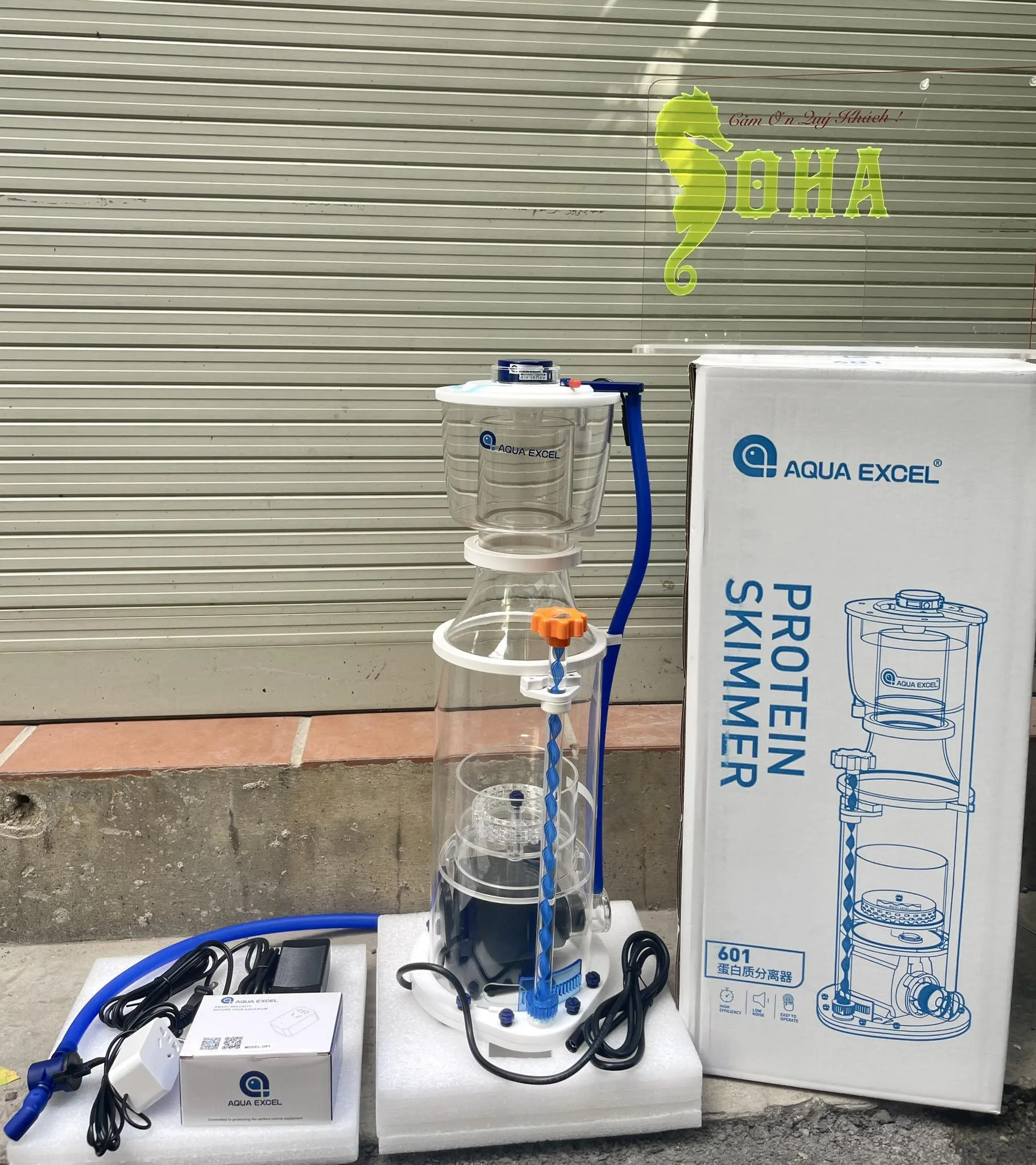 395481173_746289897543069_1476827207136567161_n Skimmer Aqua Excel AE-601 bản mới cảm biến chống tràn mới - hình 2