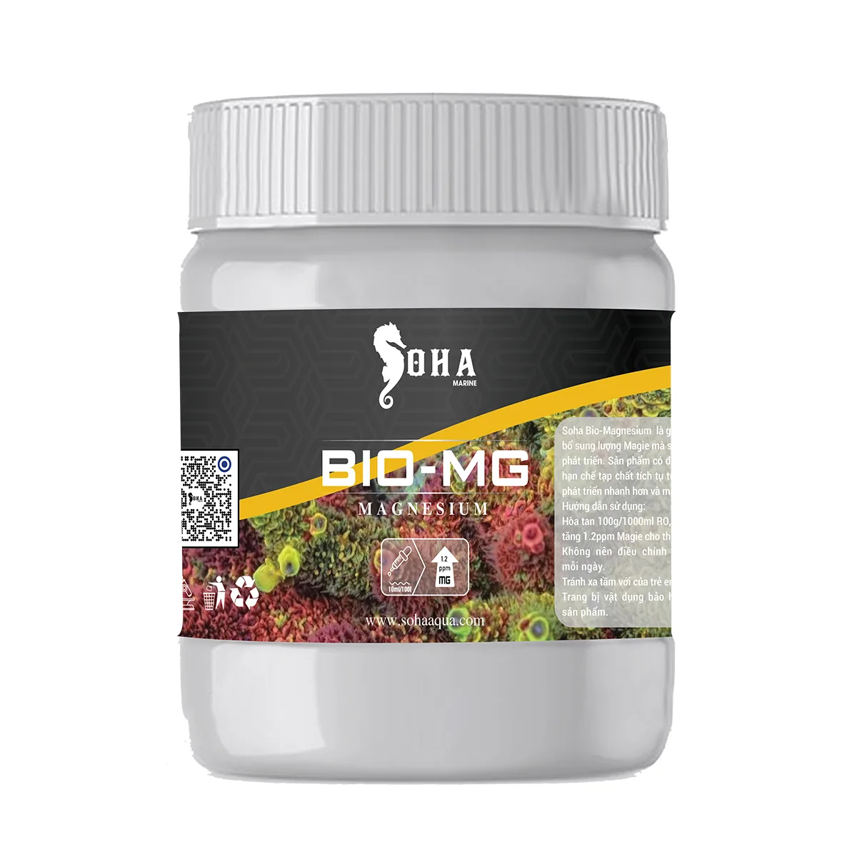 mg BIO-MG Soha marine - Bột tăng Magie (Magnesium) cho bể cá biển