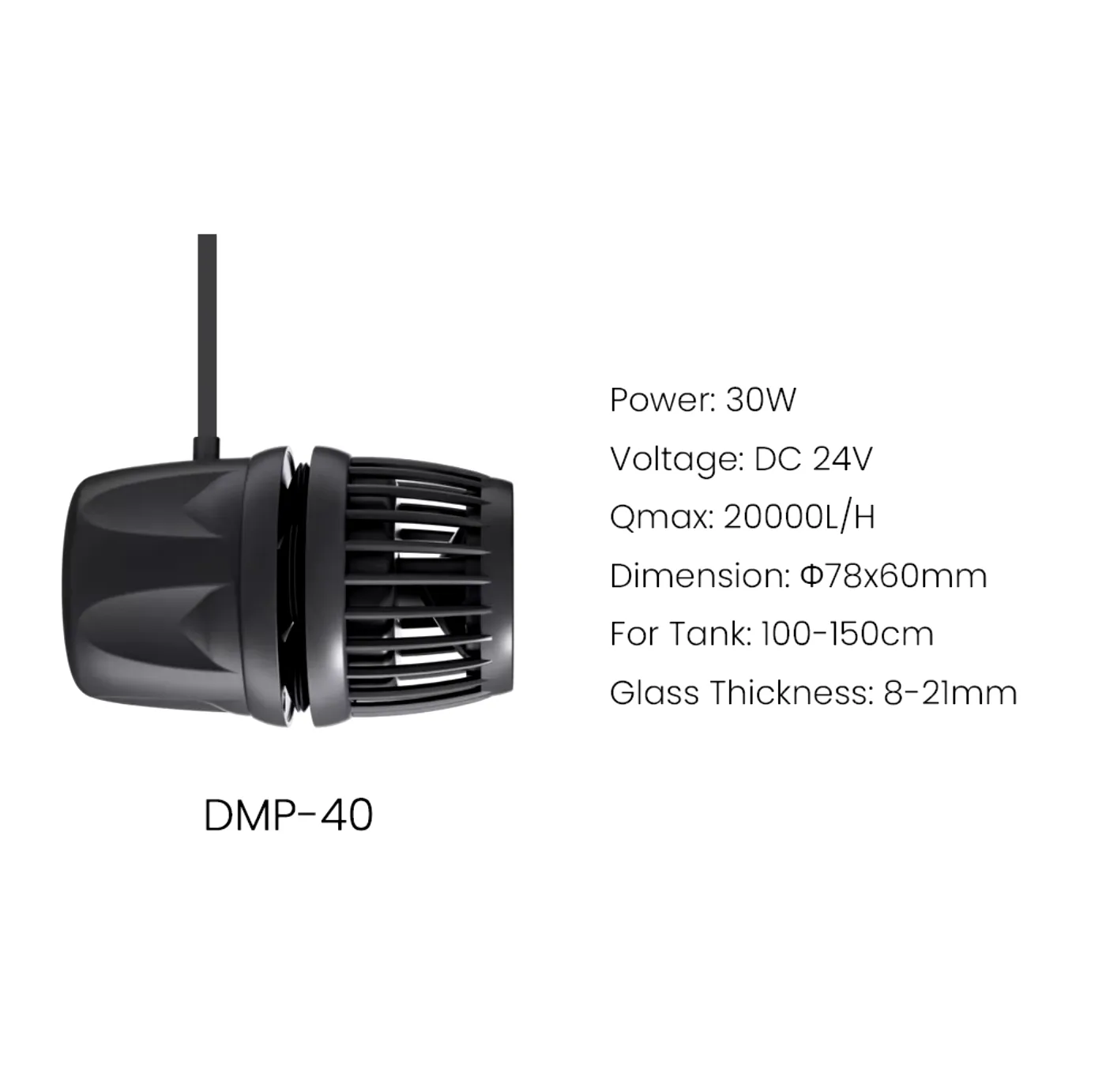DMP-40 Jebao tạo sóng dây điện ngoài (thay thế Ecotech)