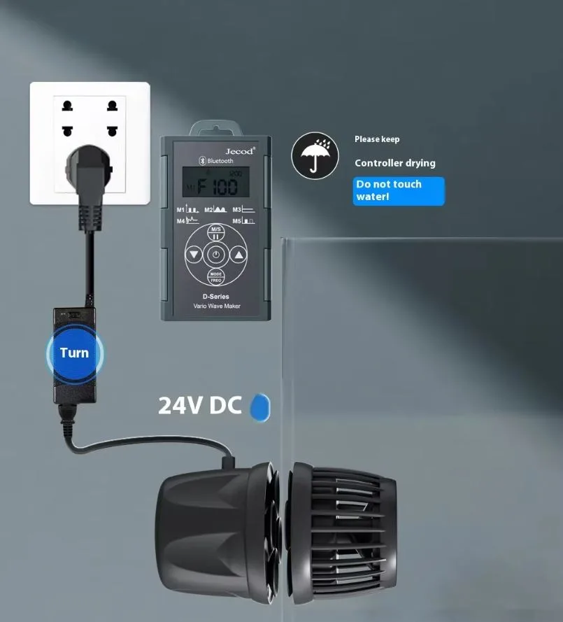 DMP-40 Jebao tạo sóng dây điện ngoài (thay thế Ecotech) - hình 6