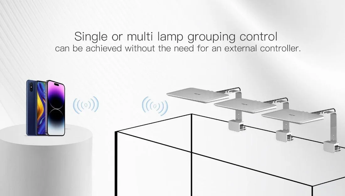 isea-100 Đèn LED Keloray iSEA100 vỏ nhôm tuyệt đẹp cho bể san hô - hình 3