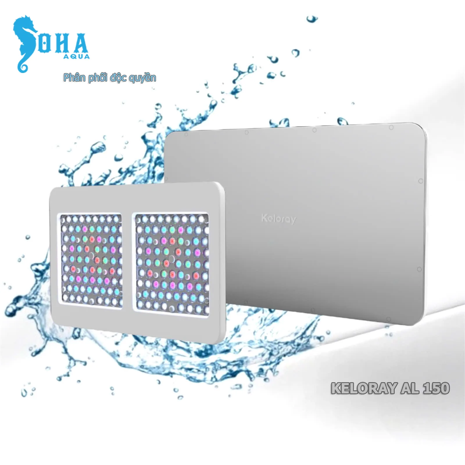 Đèn LED Keloray AL150 siêu mỏng nhẹ, par cao, không tiếng ồn