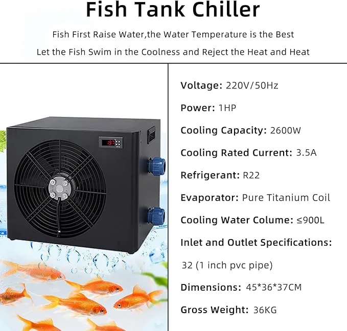 71w9hCl5H1L._AC_SX679_ Chiller AL-1000 - máy làm lạnh nước cực khỏe 1HP - hình 2