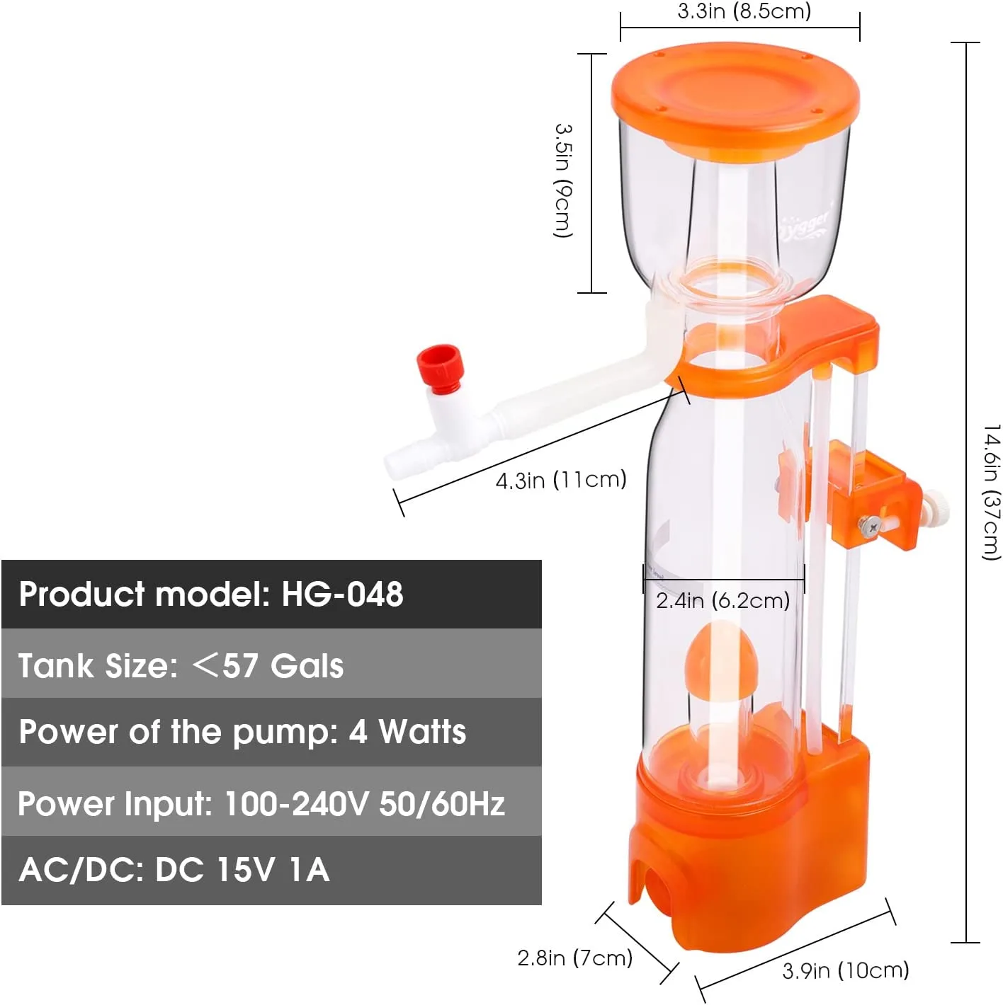Skimmer SQ90 Plus mới nhất Red StarFish - bơm DC