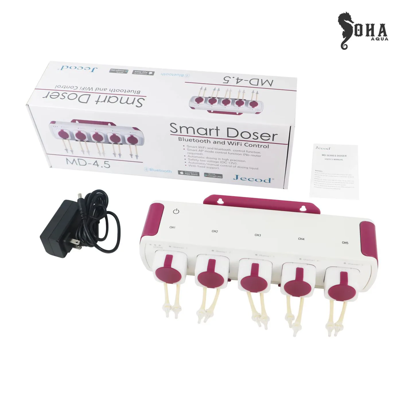 Jebao doser MD 4.5 – Máy châm vi lượng 5 đầu thế hệ mới 2025